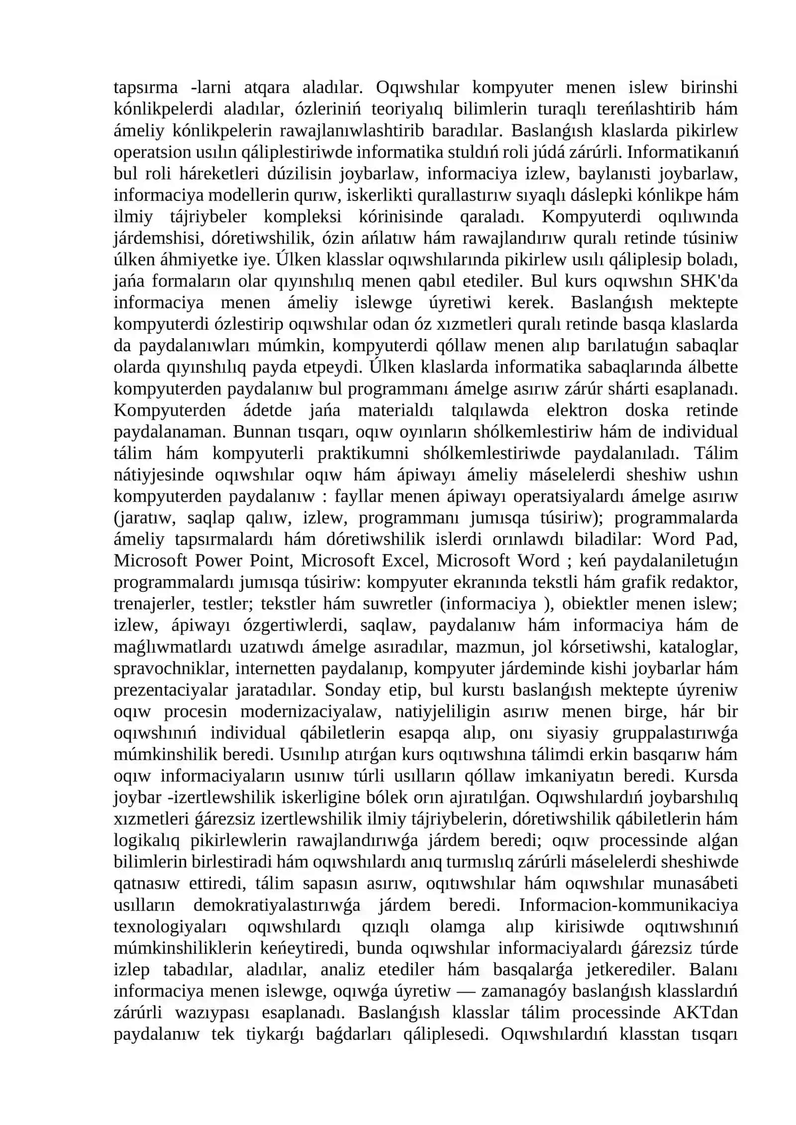 TEXNOLOGIYA DARSLARIDA AXBOROT TEXNOLOGIYALARIDAN FOYDALANISH 4
