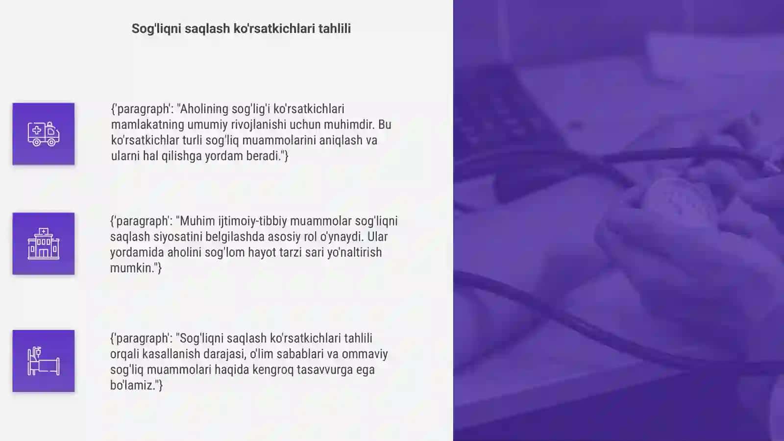 Aholini sog'lig'i ko'rsatkichlari va muhim ijtimoiy-tibbiy muammolar 4