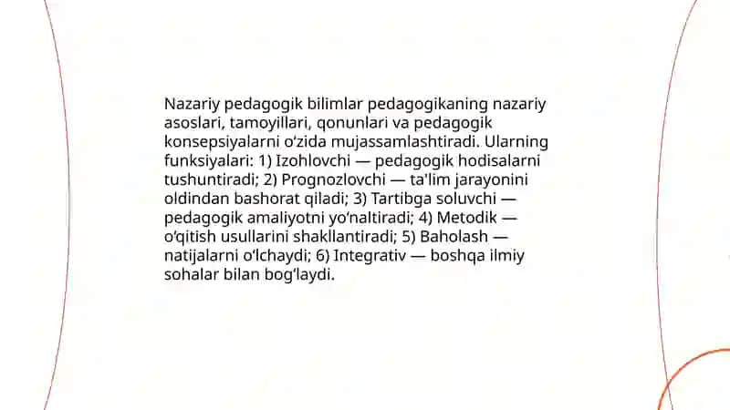 Pedagogik kompetensiyaning tarkibiy qismlari va ularning o‘zaro bog‘liqligi 4