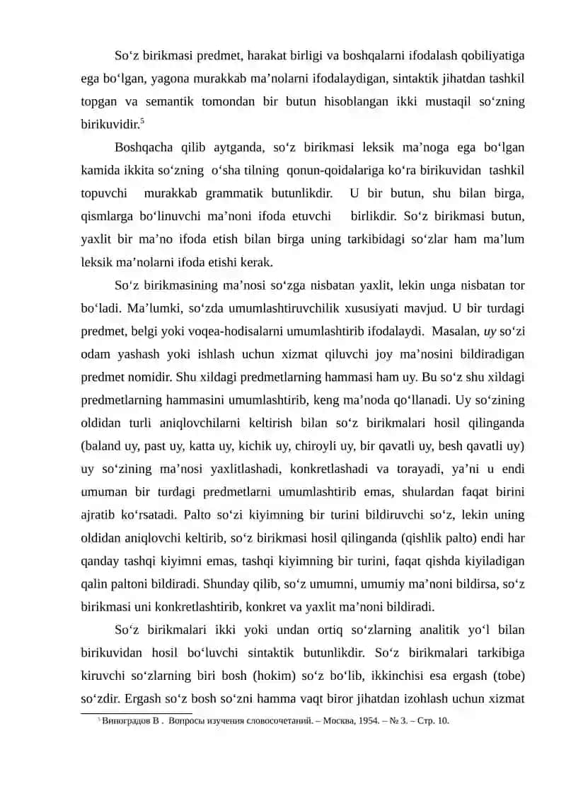 So‘z birikmasining lisoniy sintaktik xususiyatlari 4