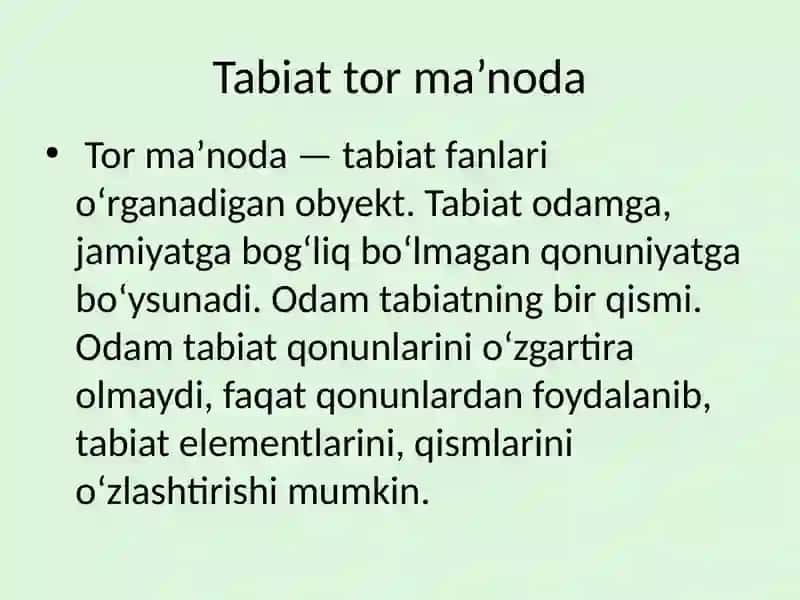 Tabiat va Inson 4