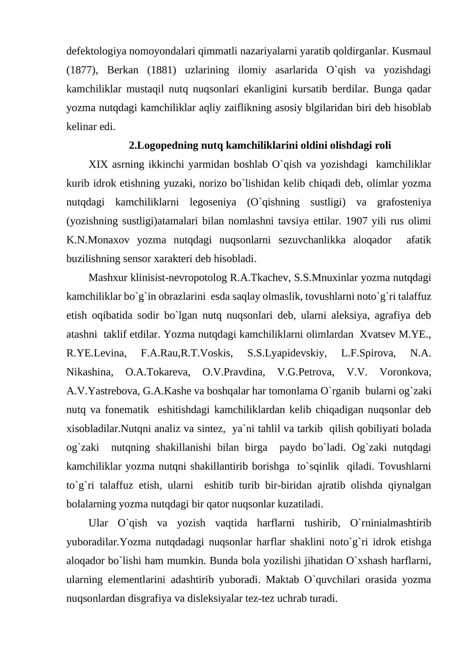 NUTQ KAMCHILIKLARINI OLDINI OLISH BO'YICHA LOGOPED VA OTA-ONALAR ROLI 4