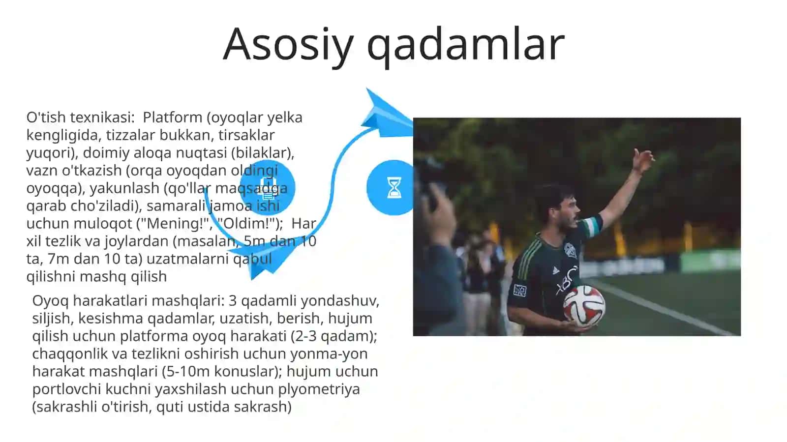 Voleybol o'yinida harakatlanish va to'pni boshqarishning texnik usullarni oʻrgatish 4