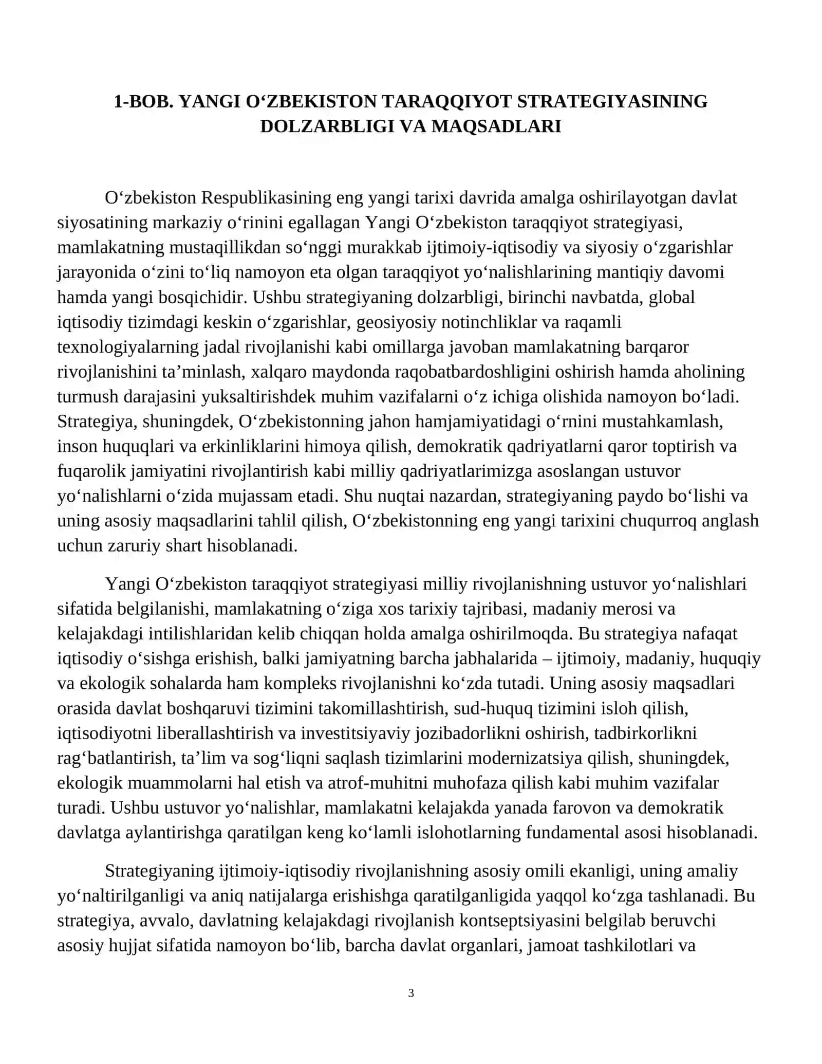 Yangi Oʻzbekiston Taraqqiyot strategiyasining asosiy mazmuni 4