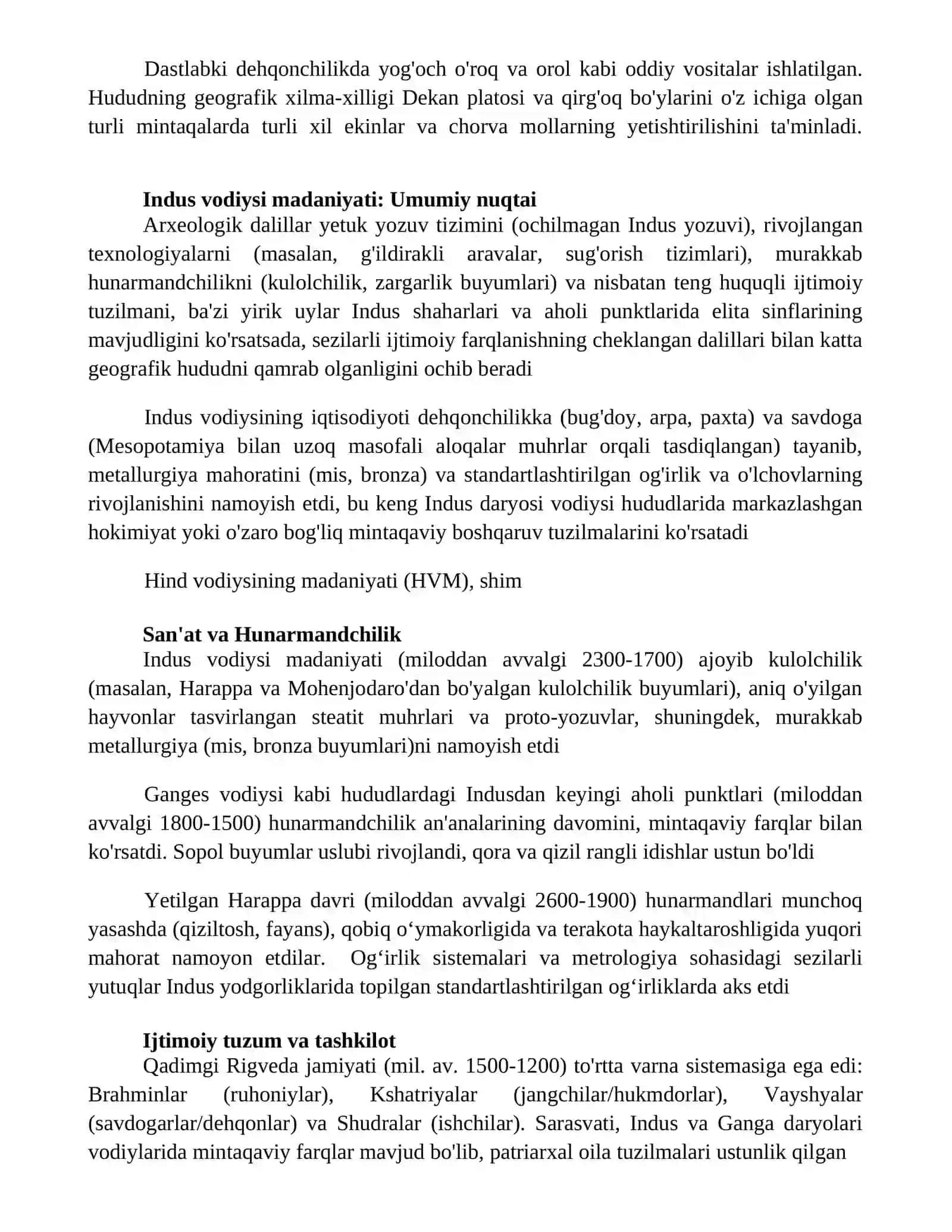 Indus vodiysi sivilizatsiyasi 4