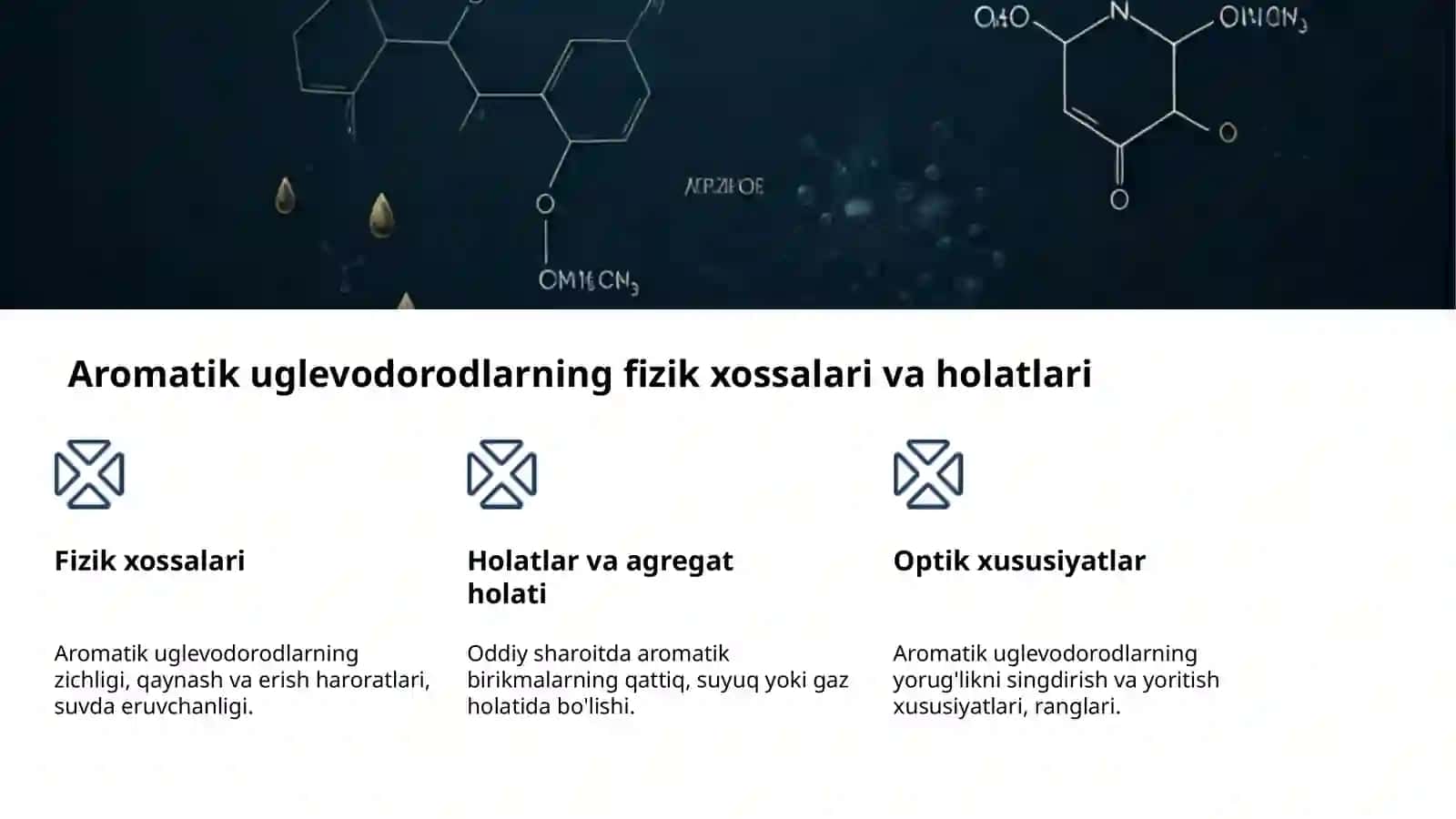 Aromatik uglevodorodlar: Olinishi va xossalari 4