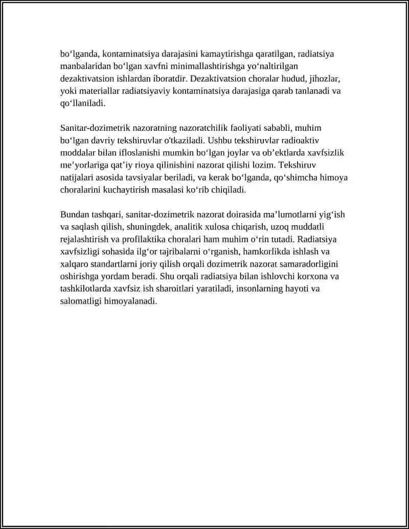 SANITAR-DOZIMETRIK NAZORAT HAQIDA TUSHUNCHA 4