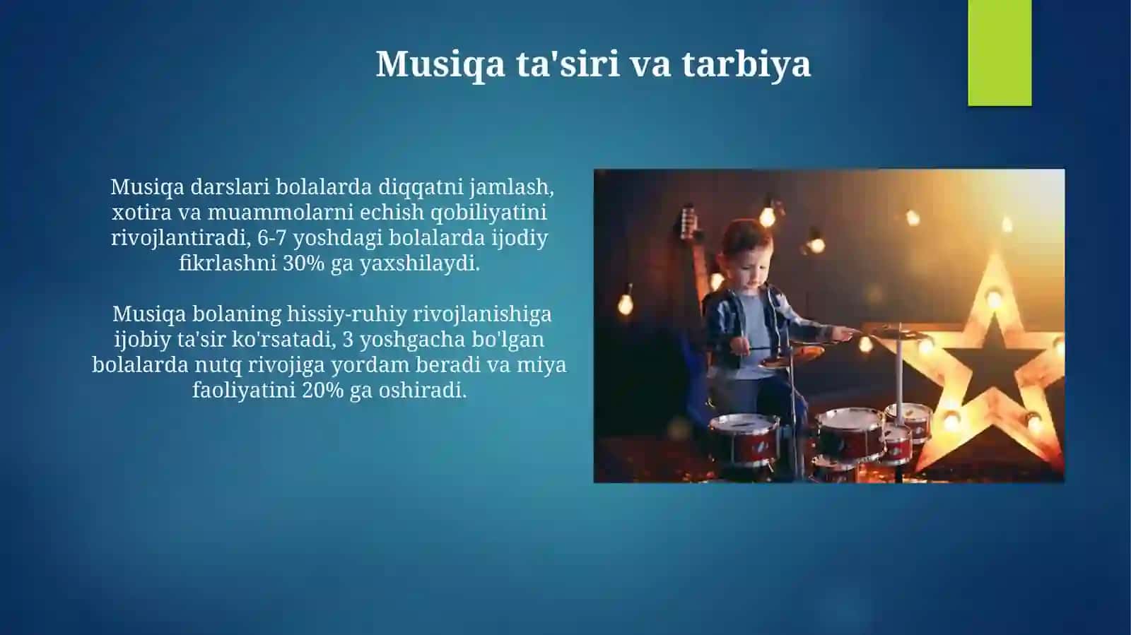 Bolalar hayotida musiqani oʼrni va roli 4