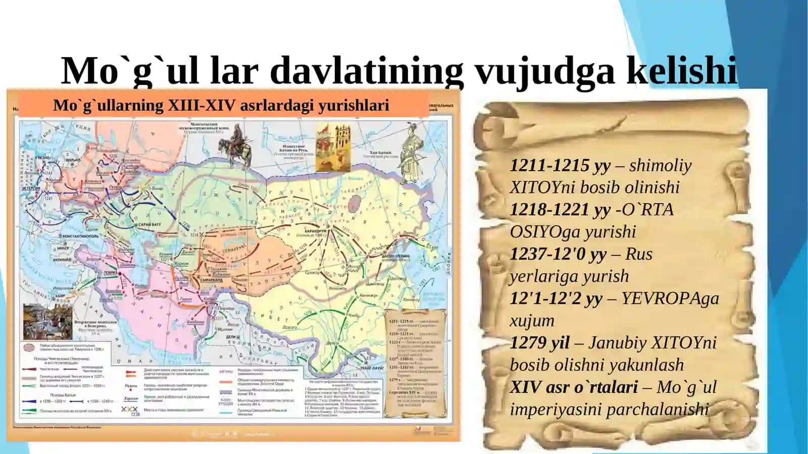 XII-XV asrlarda MO`G`ULLAR imperiyasi 4