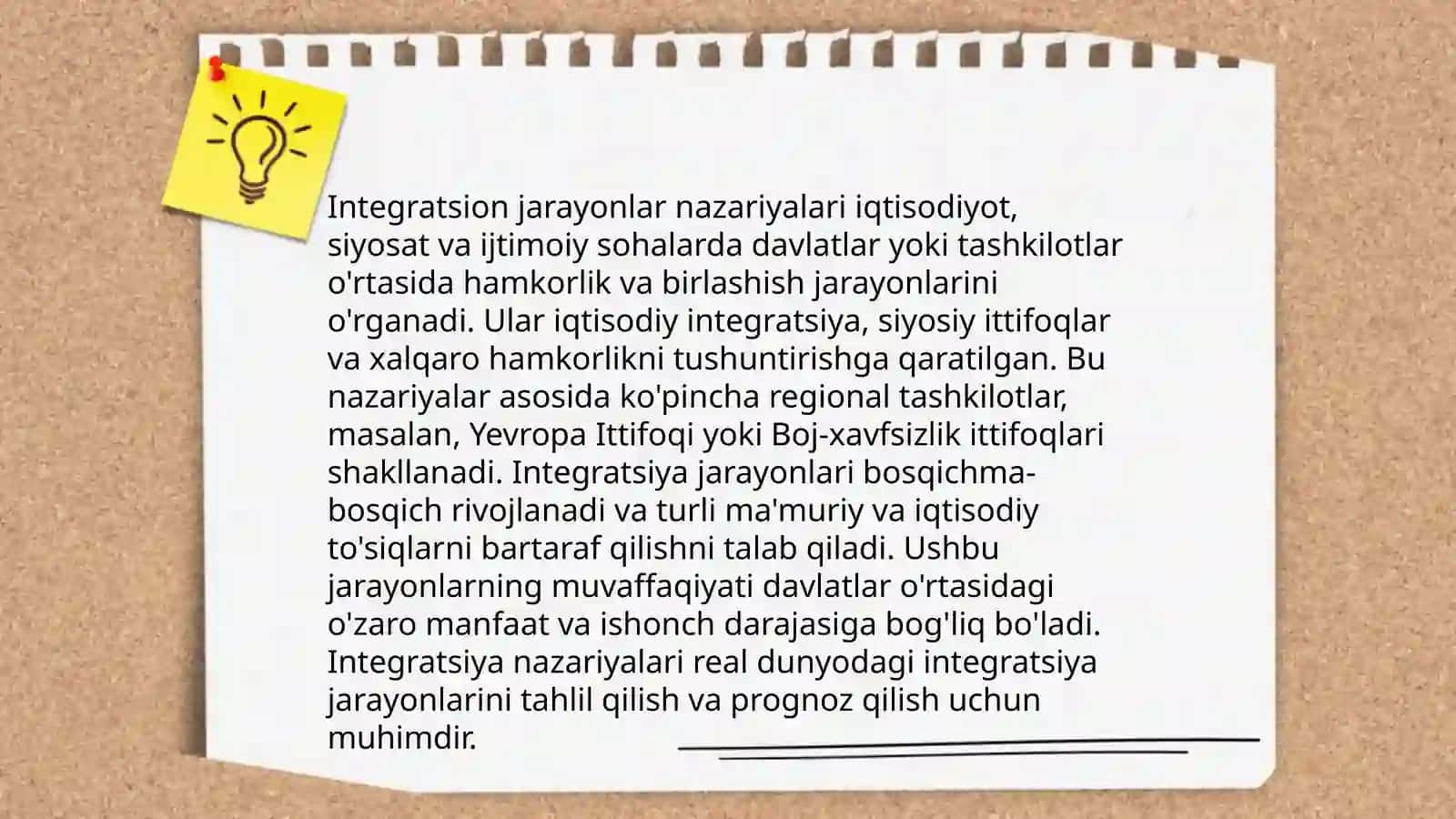 Xalqaro Iqtisodiyot integratsiyaga oid nazariyalar 4