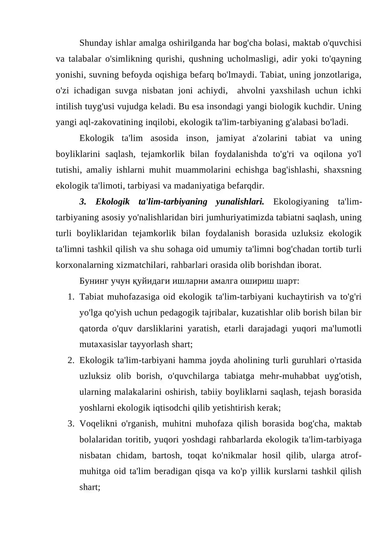 Ekologik ta'lim-tarbiyasi 4