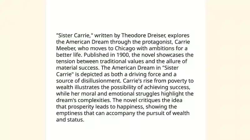 Theodore Dreiser "Sister Carrie" 4