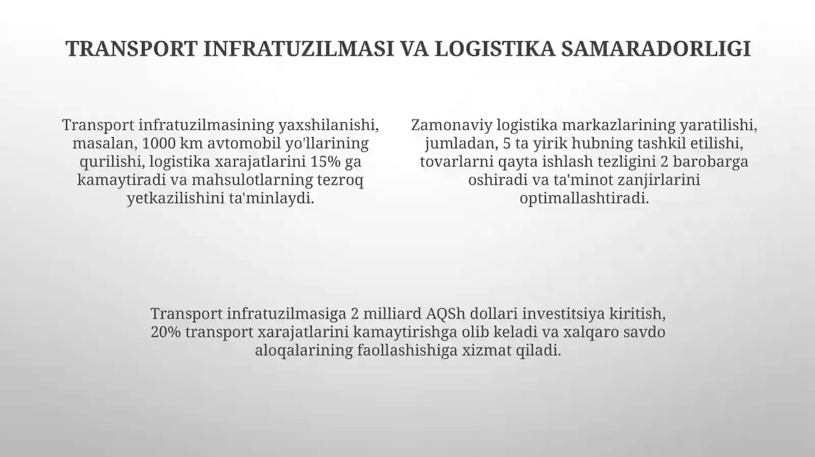 Avtomobillashtirish vauning iqtisodiy rivojlanishi 4