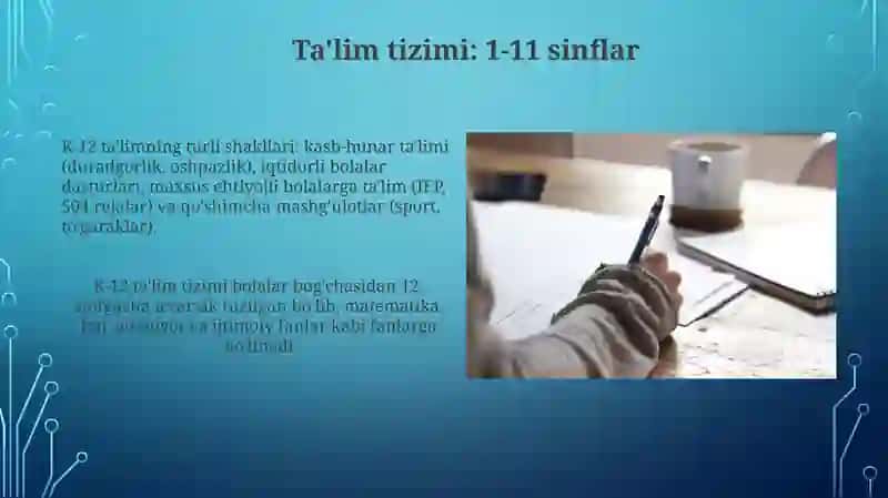 Ta'lim turlari va shakllari tavsifi 4