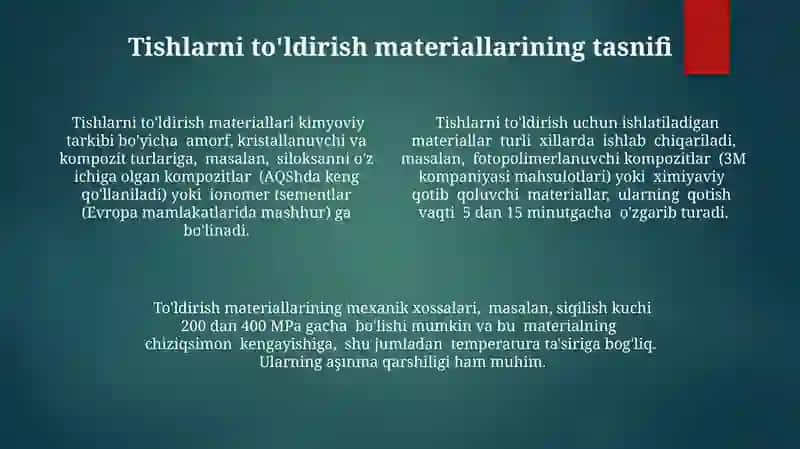 Plomba ashyolari tasnifi 4