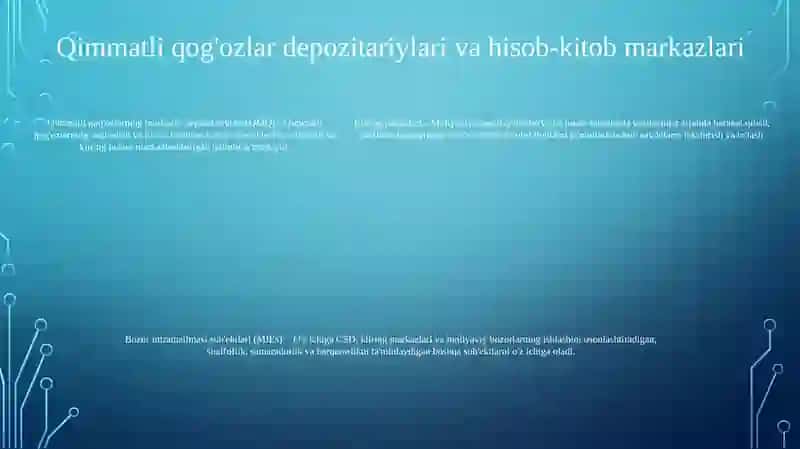 Biznes Subyektlariga Hizmat Ko'Rstuvchi Bozor Infratuzilmalari 4