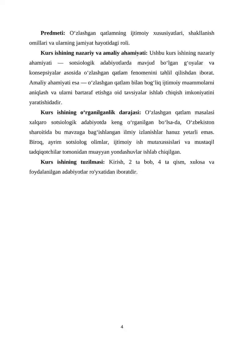 O‘ZBEK TILI LEKSIKASIDA O‘ZLASHMA QATLAM KURS ISHI 4
