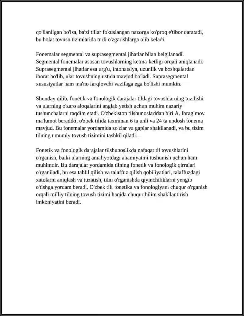 TYPOLOGY OF PHONETIC AND PHONEME LOGICAL LEVELS 4