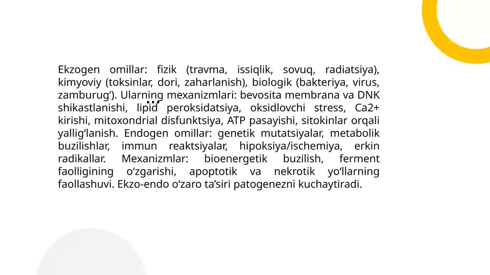 Xujayra shikastlanishi 4