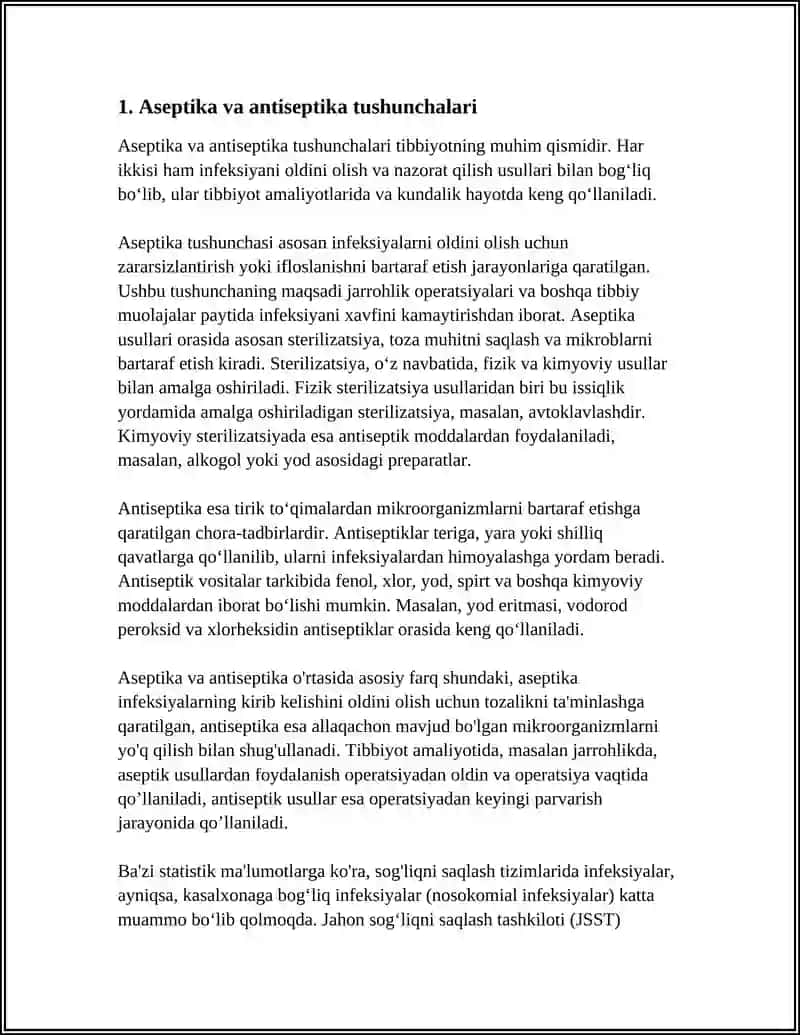 ASEPTIKA VA ANTISEPTIKA TAMOYILLARI QOʻLLAR GIGIYENASI QOʻLLARNI YUVISH TEXNIKASI 4