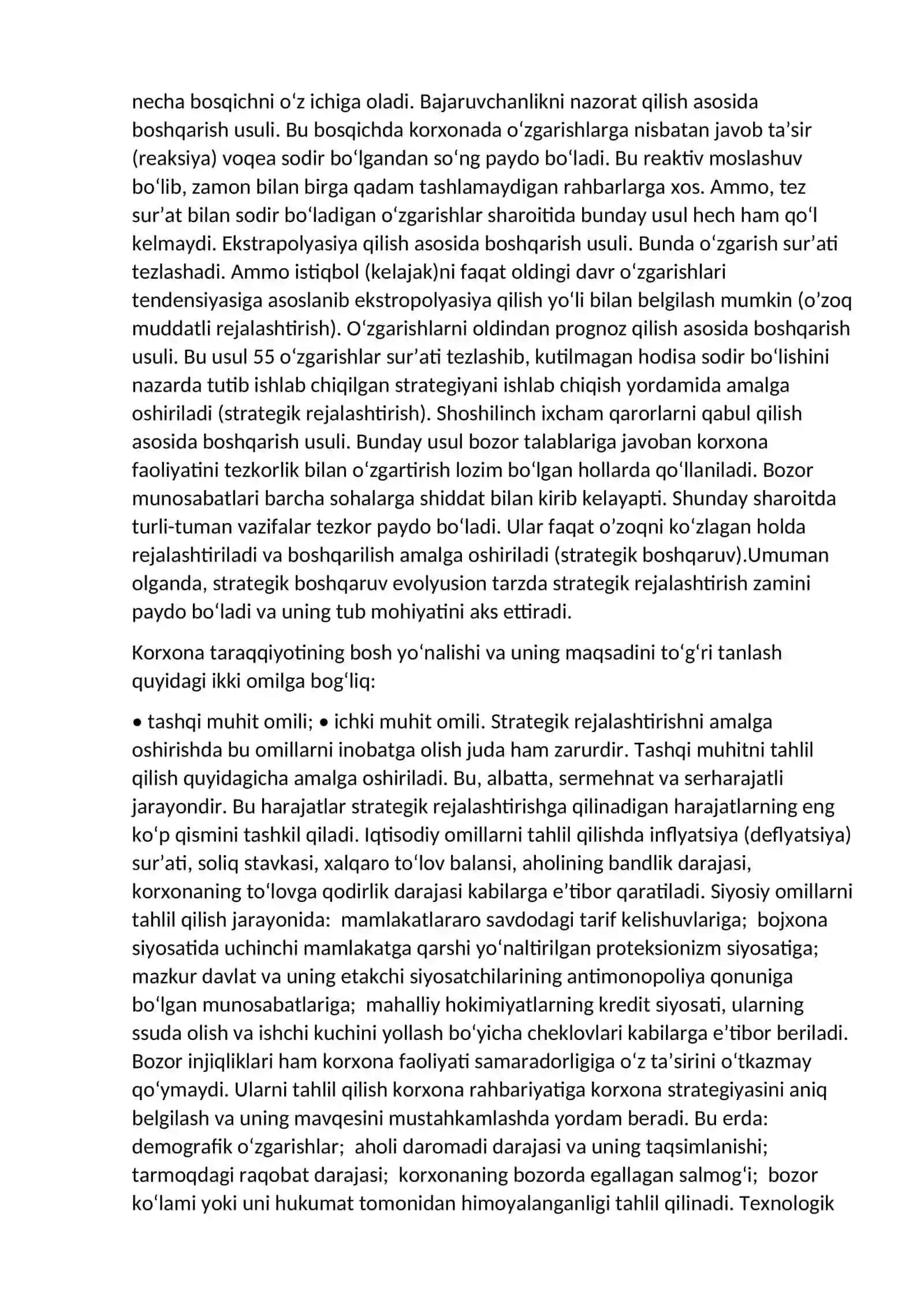 Strategiya va raqobatchilik ustunligi 4