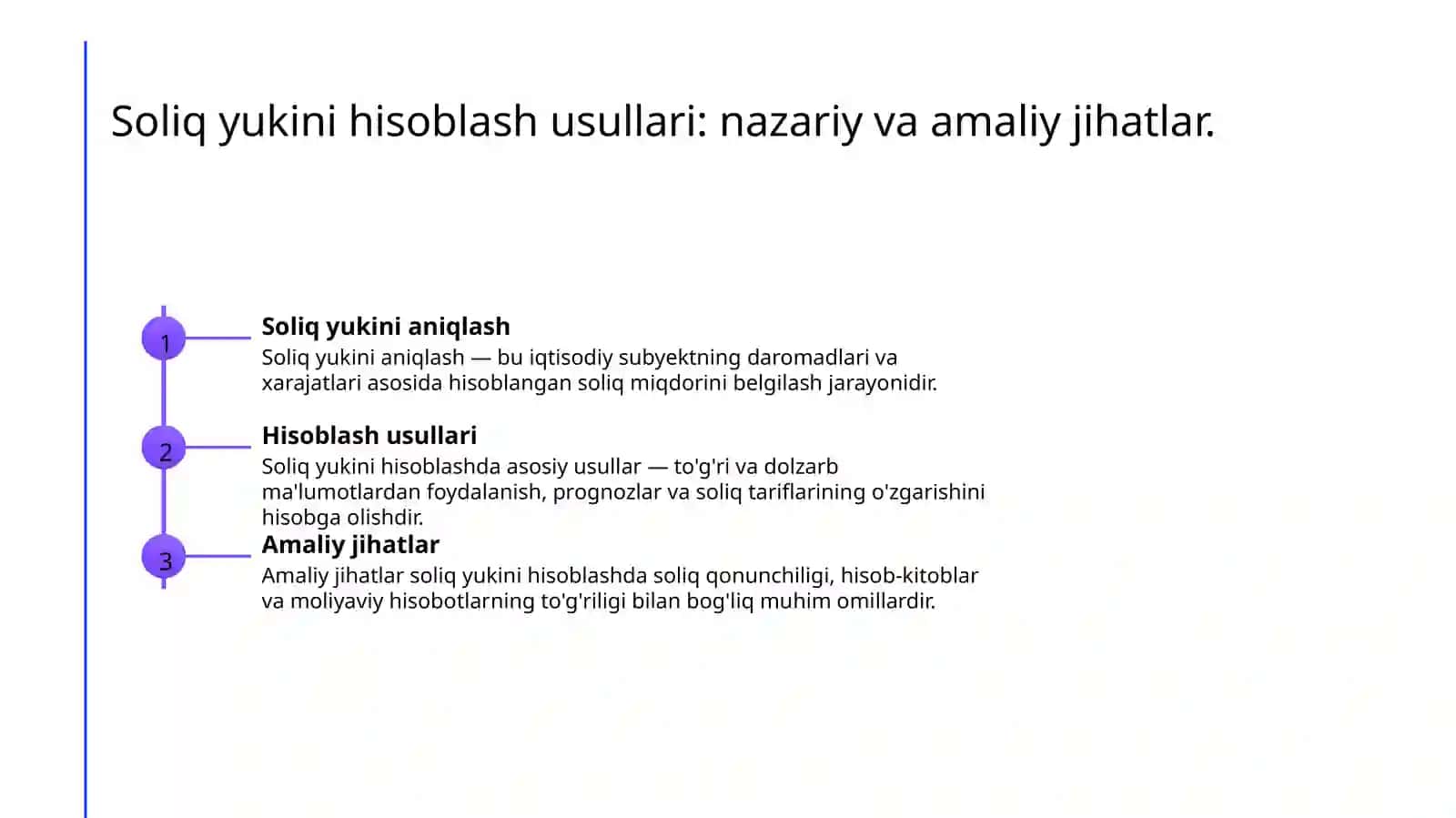 Soliq yuki va uni optimallashtirish 4