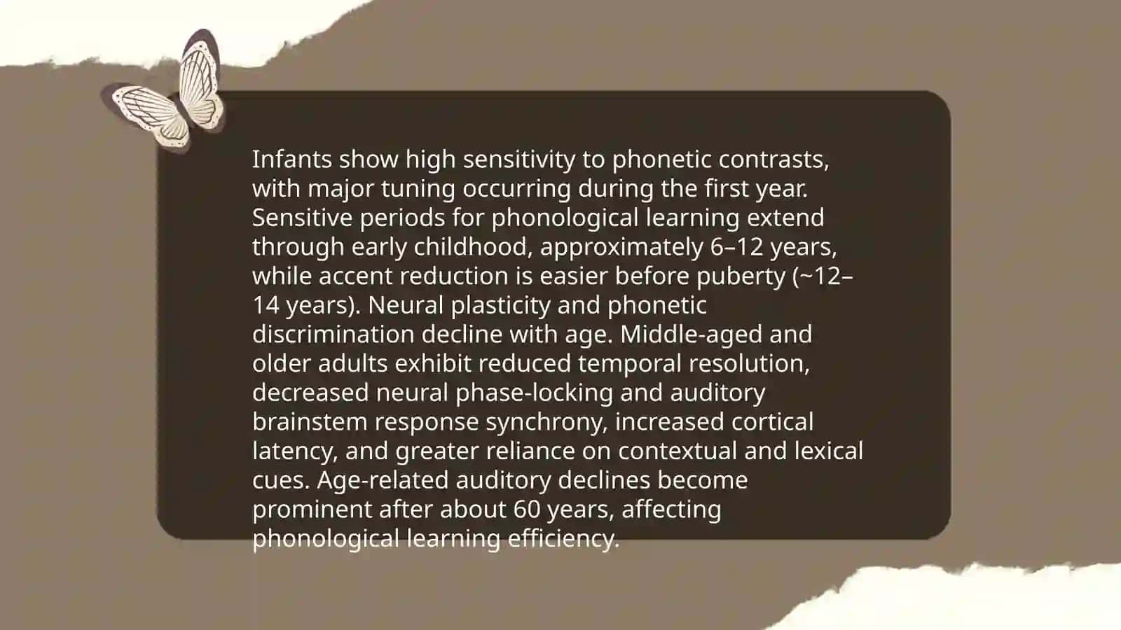 Psychophysiological features of language learners and language learning or different ages 4
