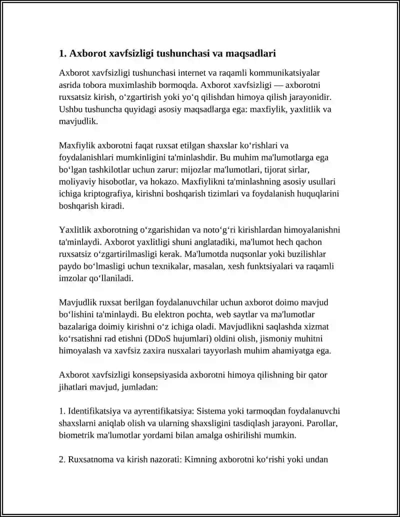 Axborot Xavfsizligi 4
