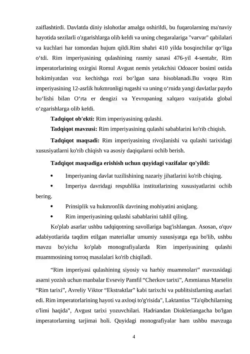 RIM IMPERIYASINING OLTIN VA SO’NGGI DAVRI 4