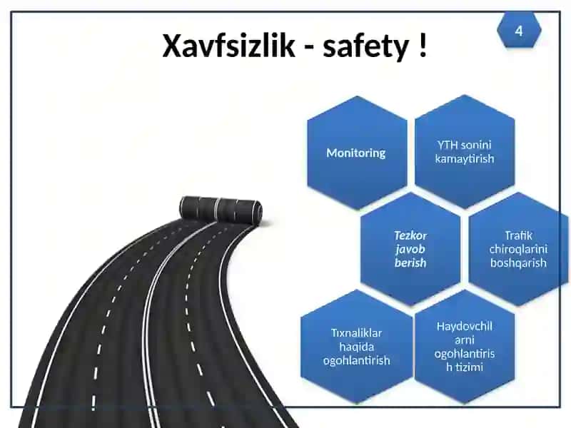 INTELLEKTUAL TRANSPORT TIZIMLARI ORQALI HARAKAT XAVFSIZLIGINI OSHIRISH 4