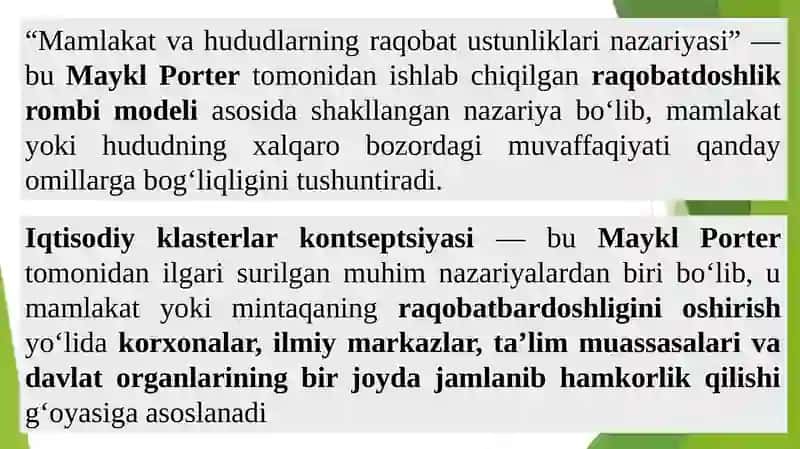 Mintaqalar raqobat bardoshligi va raqobat ustunligi 4