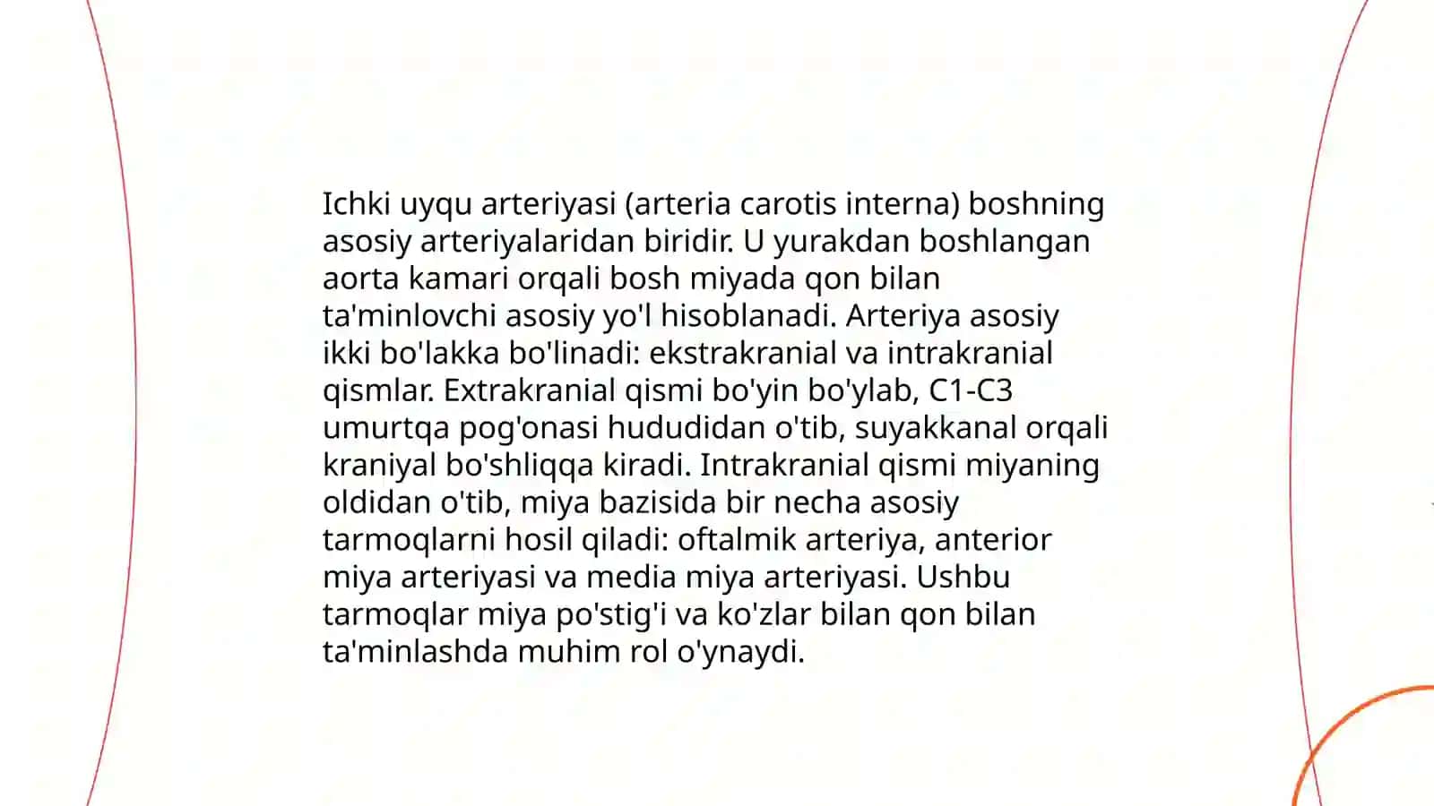 Tashqi uyqu va ichki uyqu arteriyasi anatomiyasi haqida 4