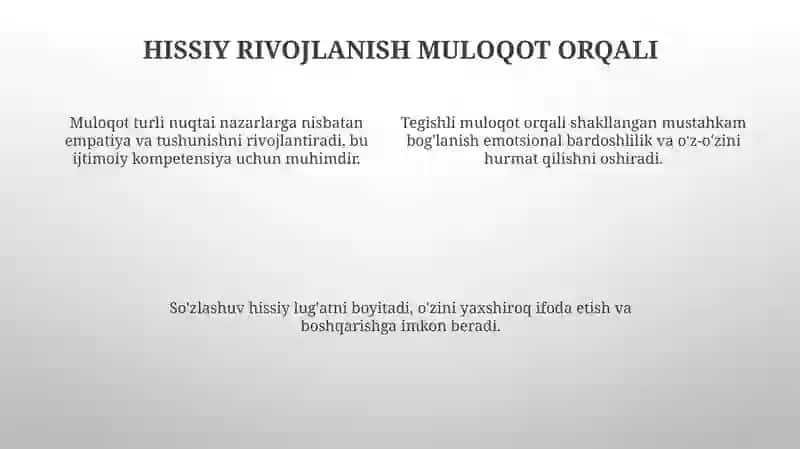 Bolaning ijtimoiy va shaxs sifatida shakllanishida dialogik nutqning ahamiyati 4