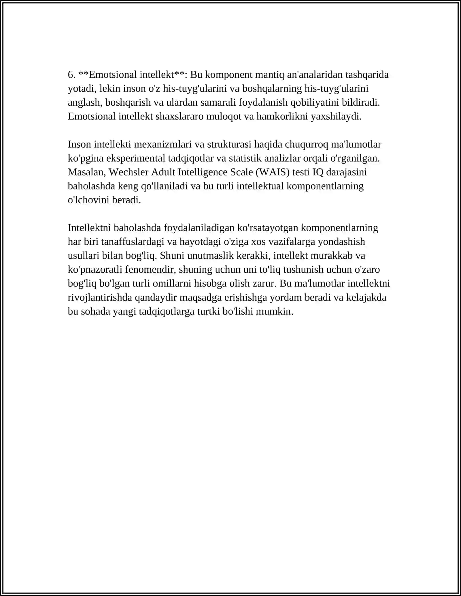 INTELLEKT VA KREATIVLIK NAZARIYASI 4