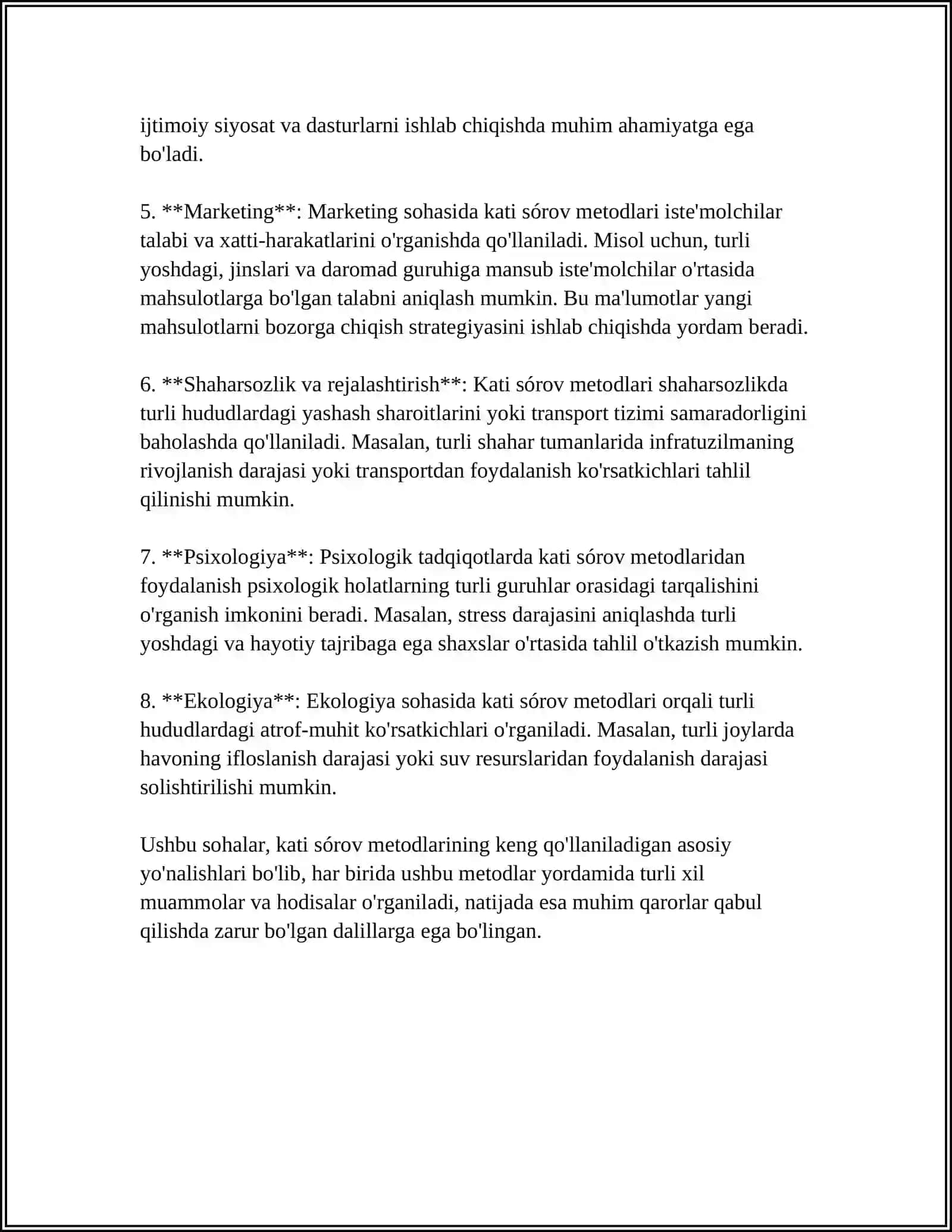 KATI SÓROV METODI(TELEFON ORQALI SÓROV METODLARI) 4