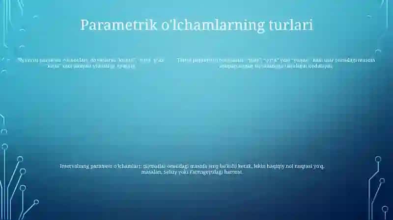 Parametrik Olchamlar Qayori 4
