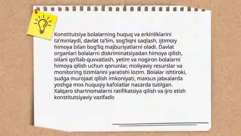 Bolalar huquqlarining konstitutsiyaviy-huquqiy asoslari 4