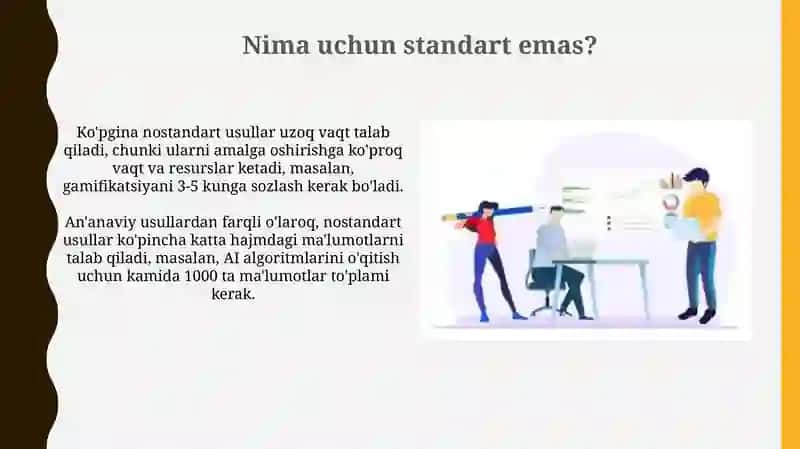 Nostandart tanlov usullari: Afzalliklar, kamchiliklar va misollar 4