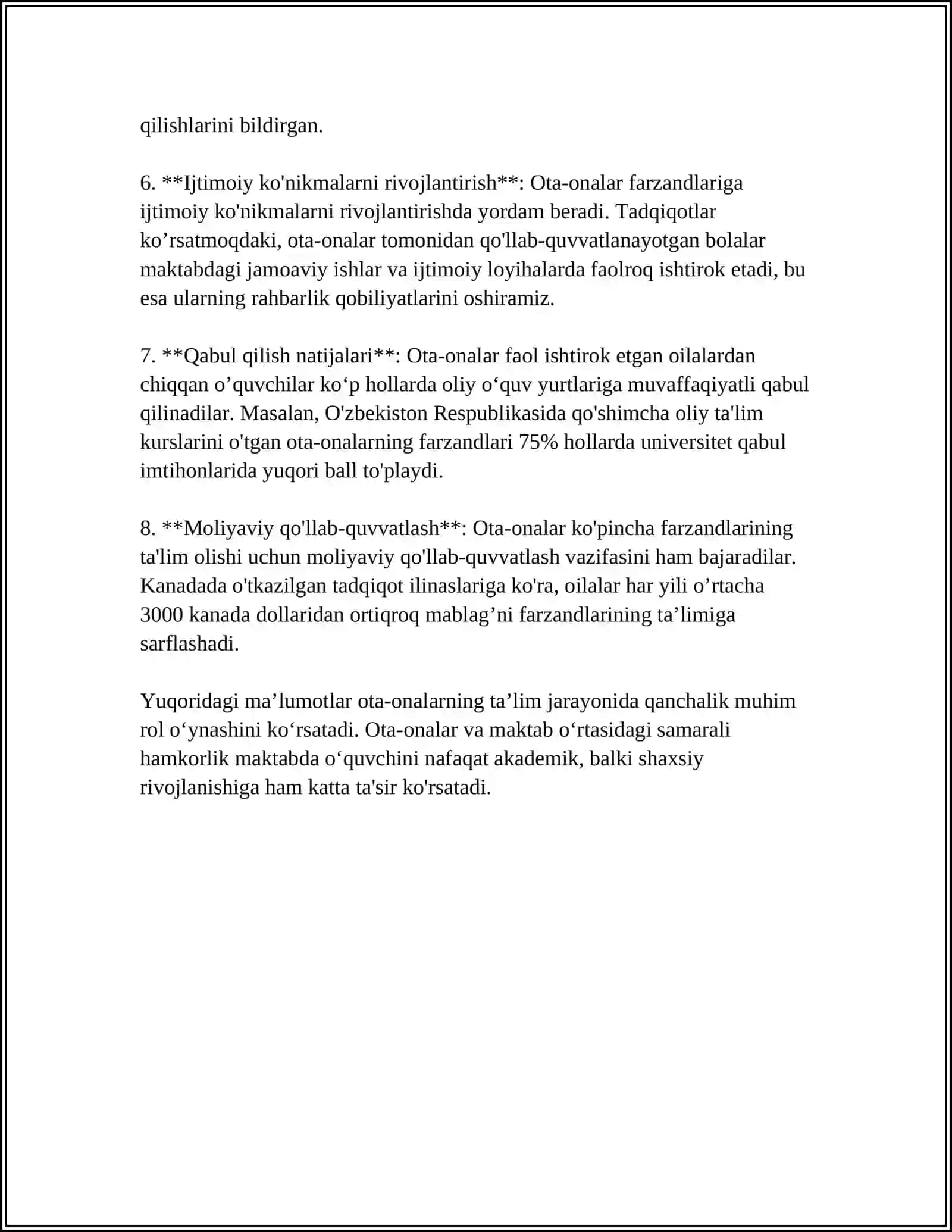 TAYANCH-HARAKAT APPARATI FUNKSIYALARI BUZILGAN BOLALARNI TARBIYALASHDA OTA-ONANING ROLI 4