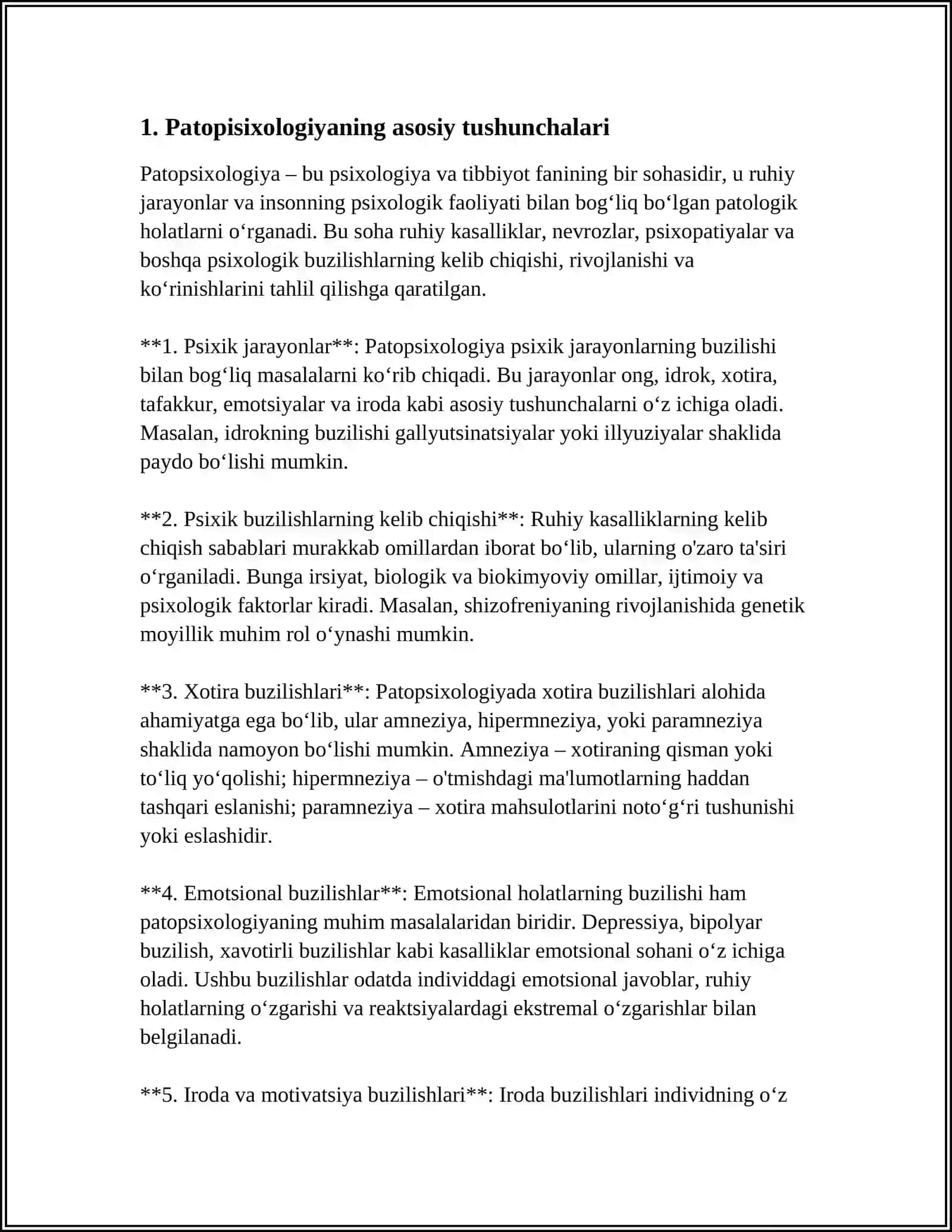 PATOPISIXOLOGIYA SHIFOKOR FAOLIYATIDA INKLYUZIV TALIMOTINING OʻRNI 4