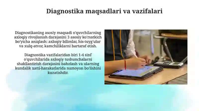 Axloqiy tarbiyalanganlik darajasini tashxislash usullari 4