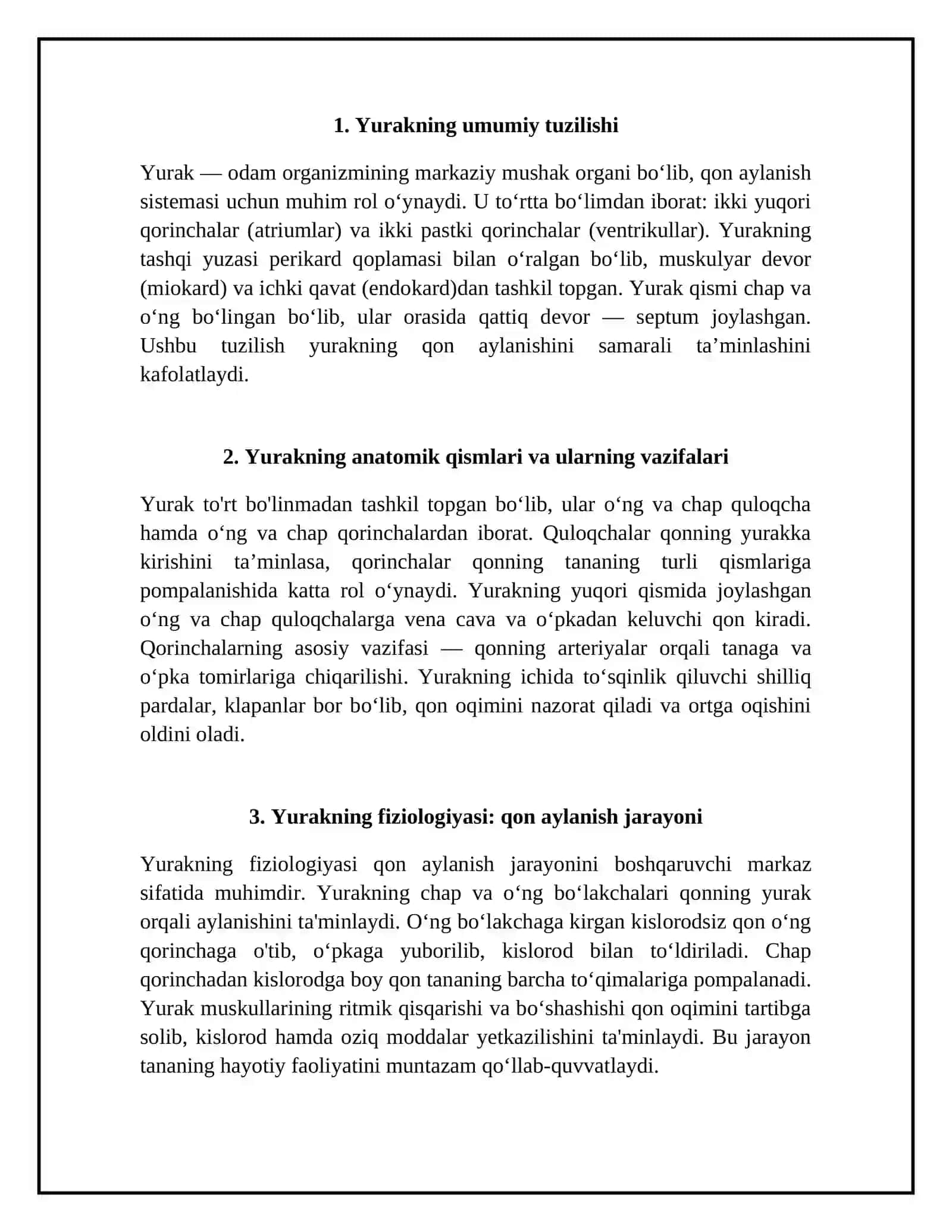 Yurakning tuzilishi anatomiyasi fiziologiyasi 4
