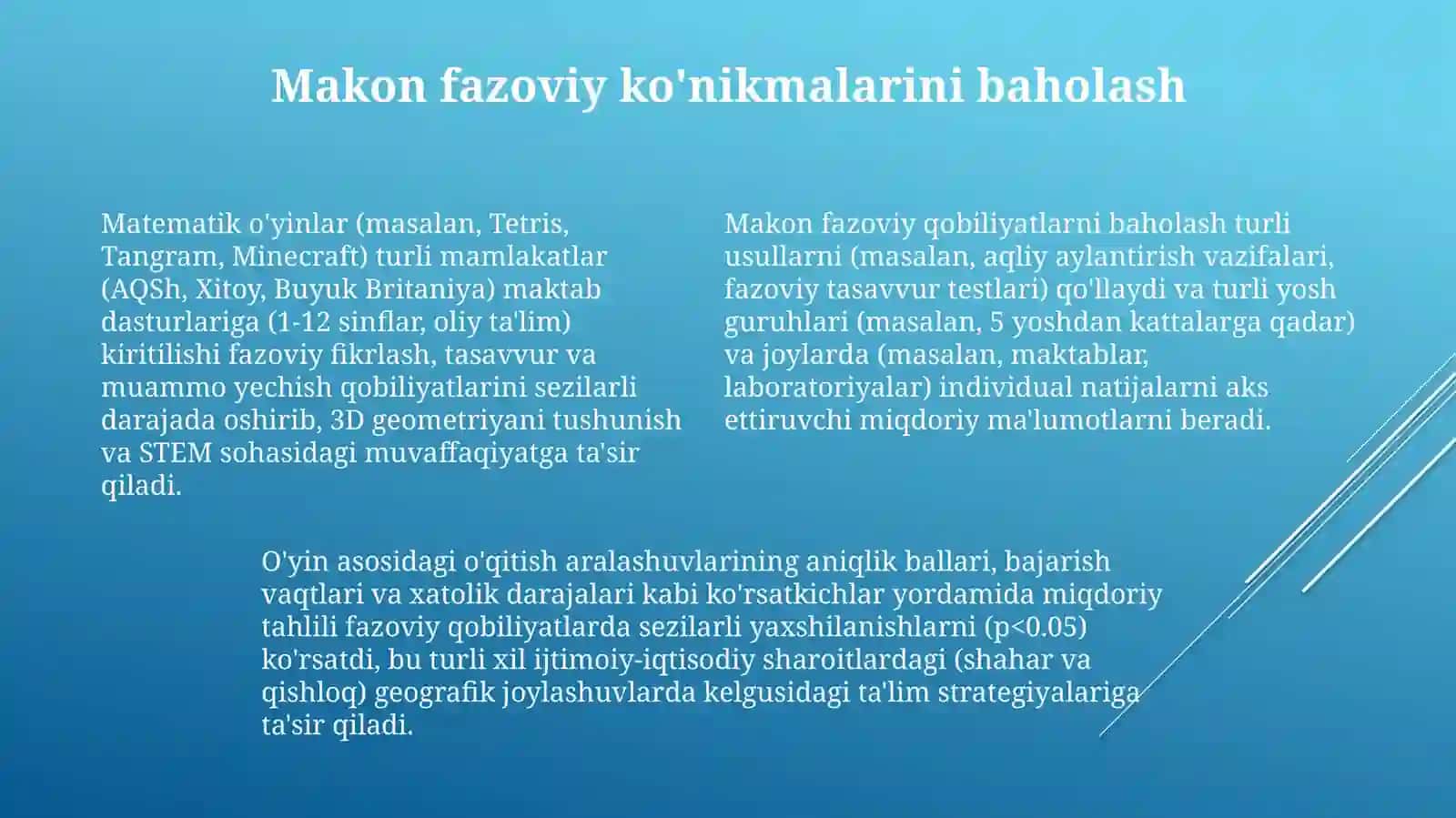 Fazoviy tassavurlar va fazodagi olishni rivoylantirish 4