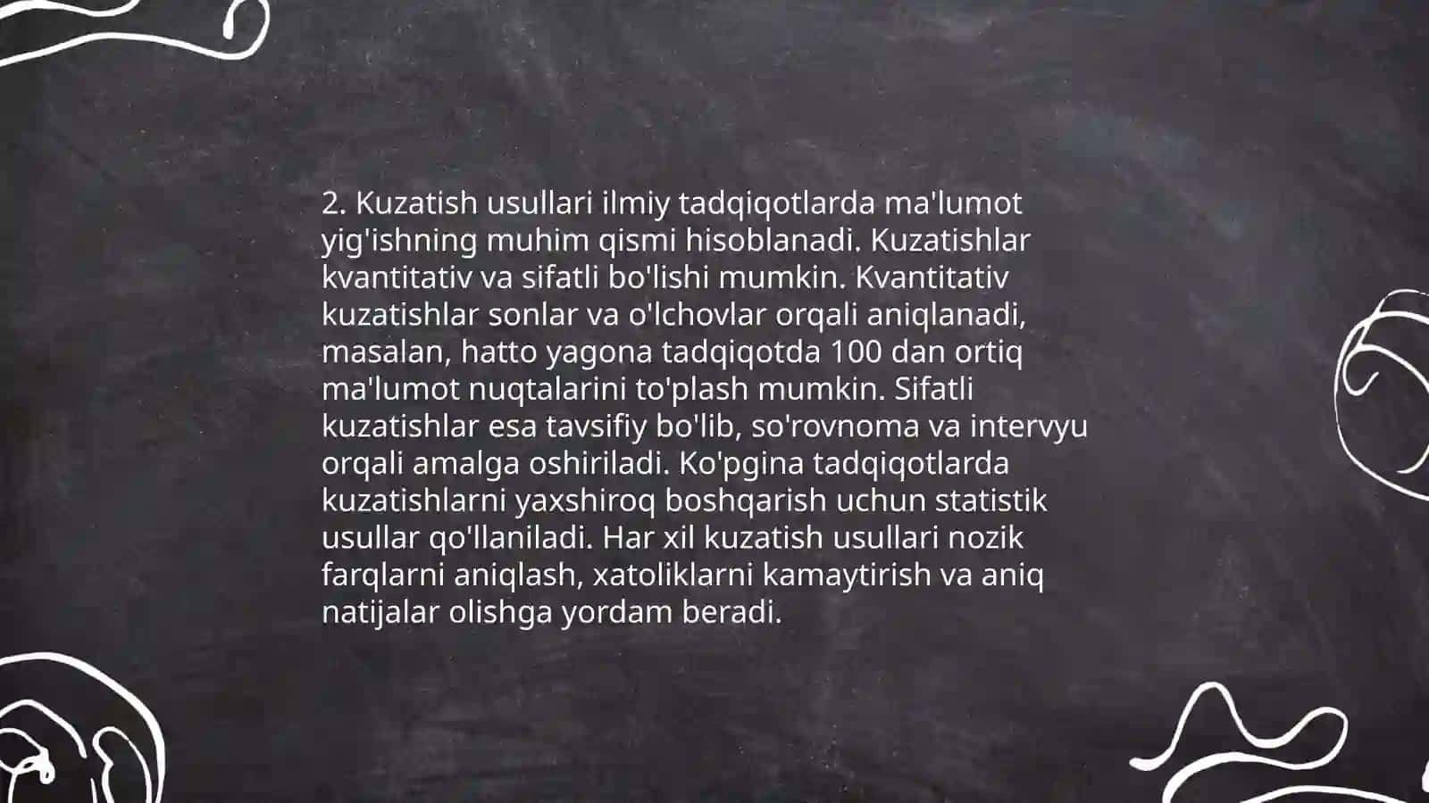Yosh va pedogogik psixologiya fanining tadqiqot metodlari 4