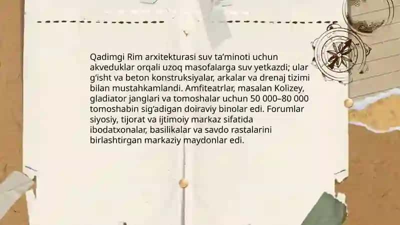 Antik davri madaniyati va sanʼati 4