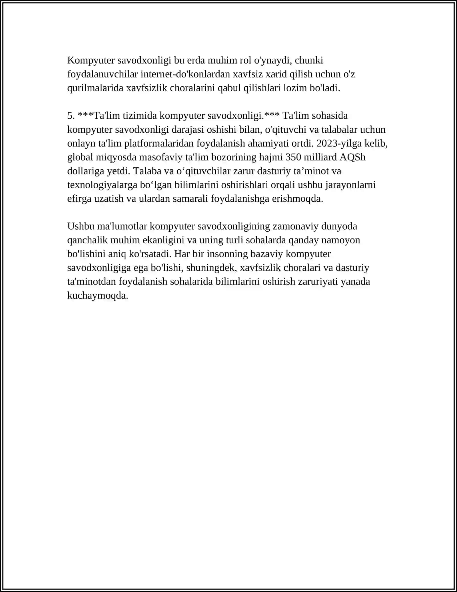 Kompyuter savodxonligi 4