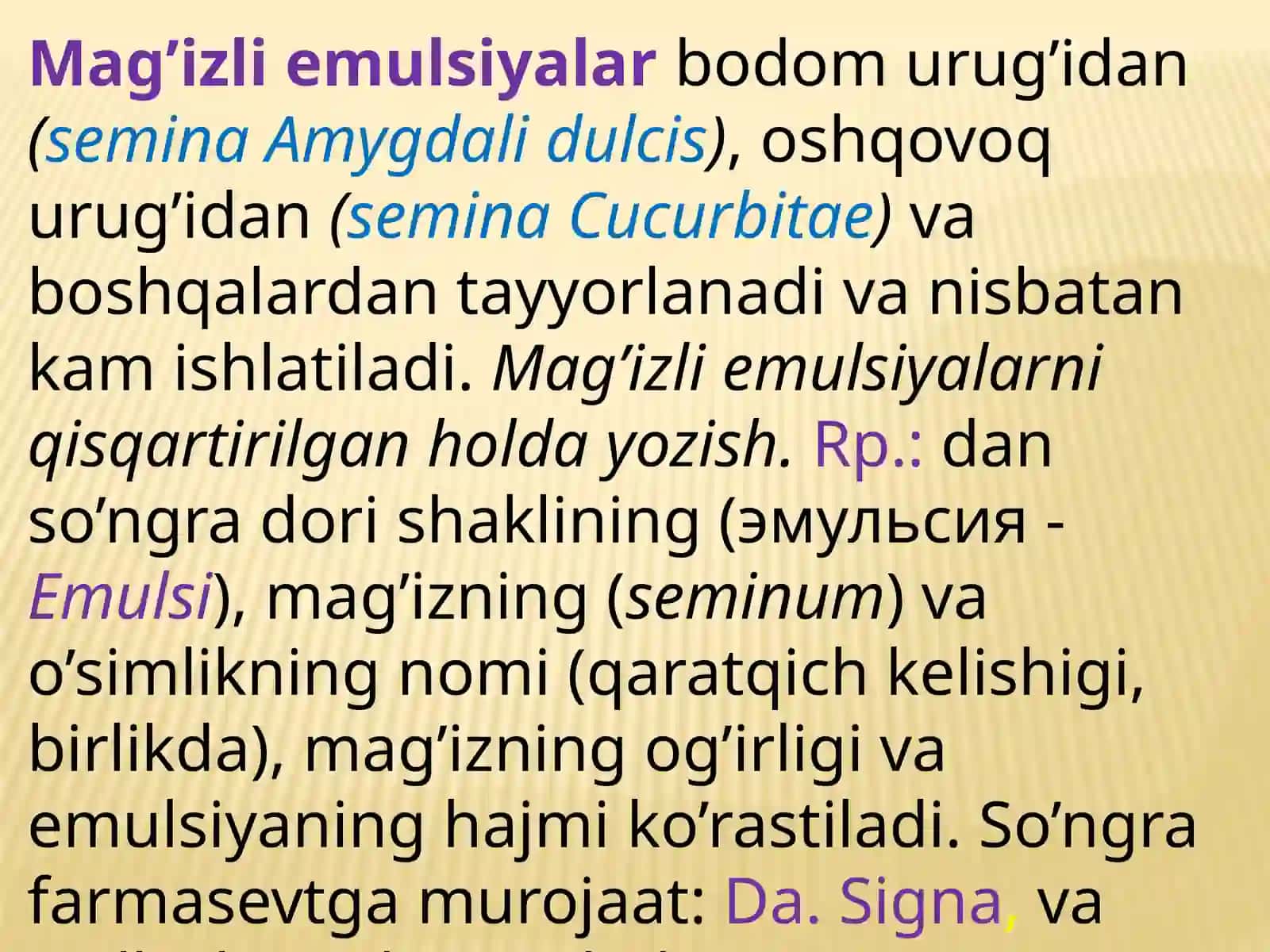 Emulsiyalar,tomchilargaretseptyozish 4