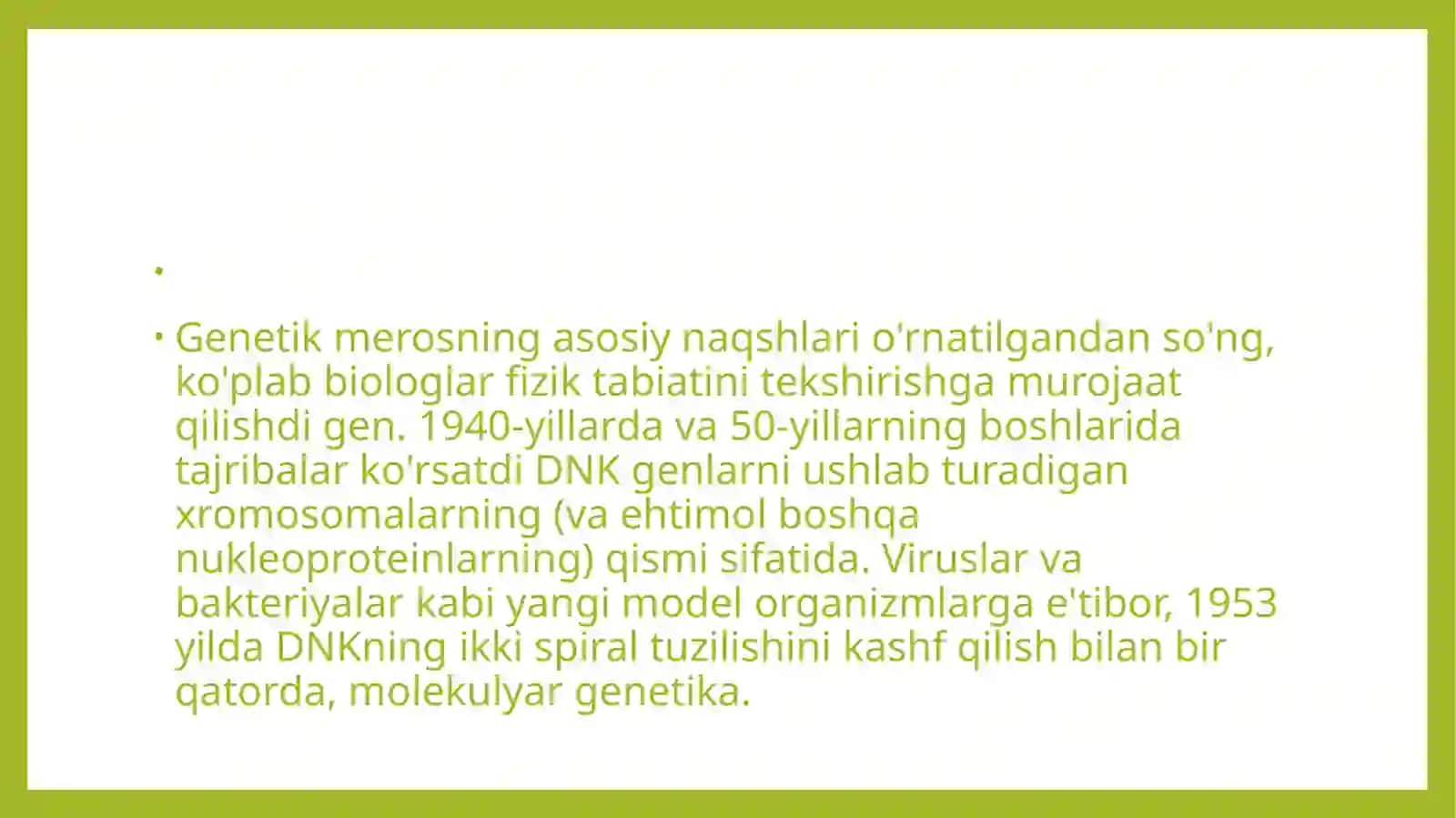 Gigenaning rivojlanish tarixi 4