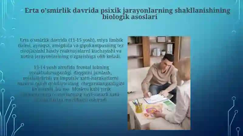 Erta o‘siprinlik davrida psixologik jarayonlarning shakllanishi xususiyatlari 4
