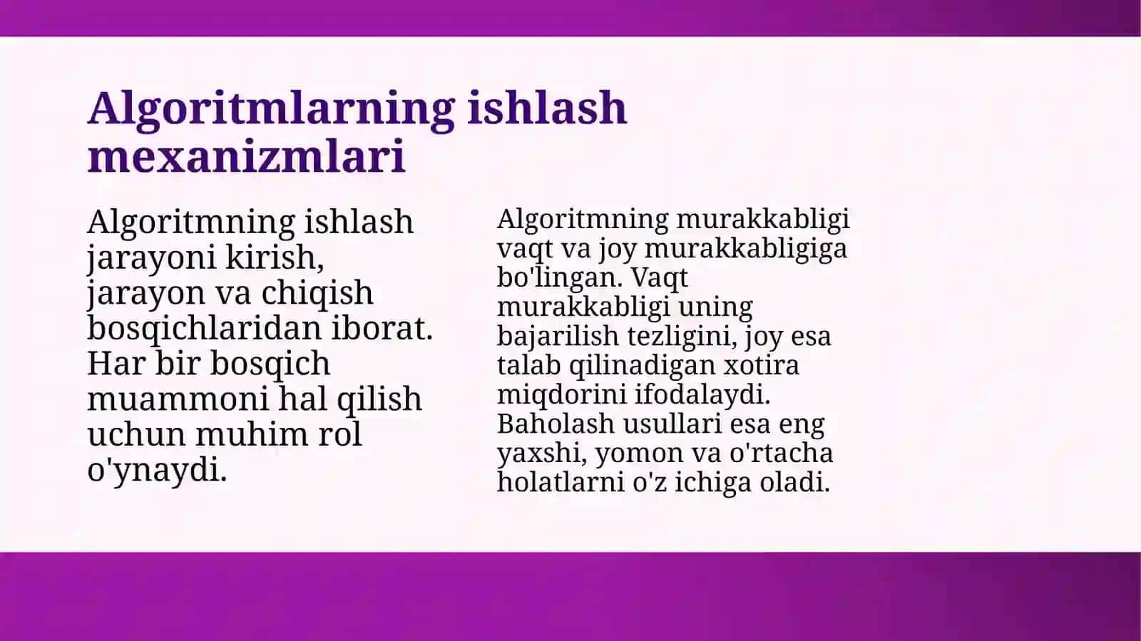 Algoritmlar va ularning asosiy tushunchalari 4